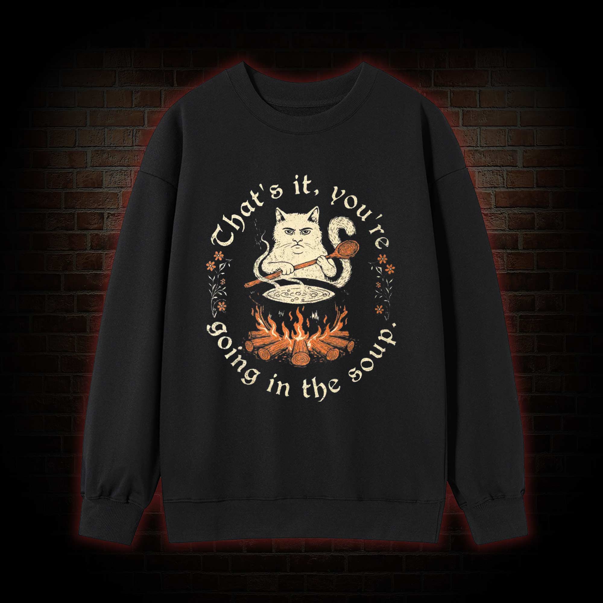 Weird Medieval Cat Sweatshirt