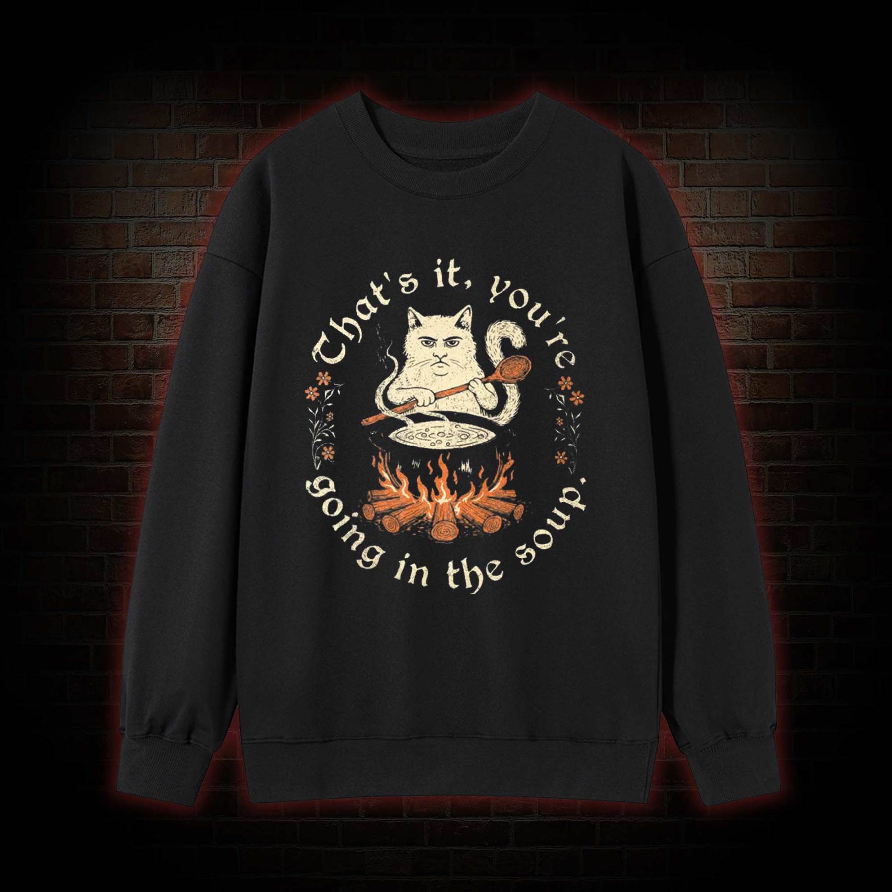 Weird Medieval Cat Sweatshirt