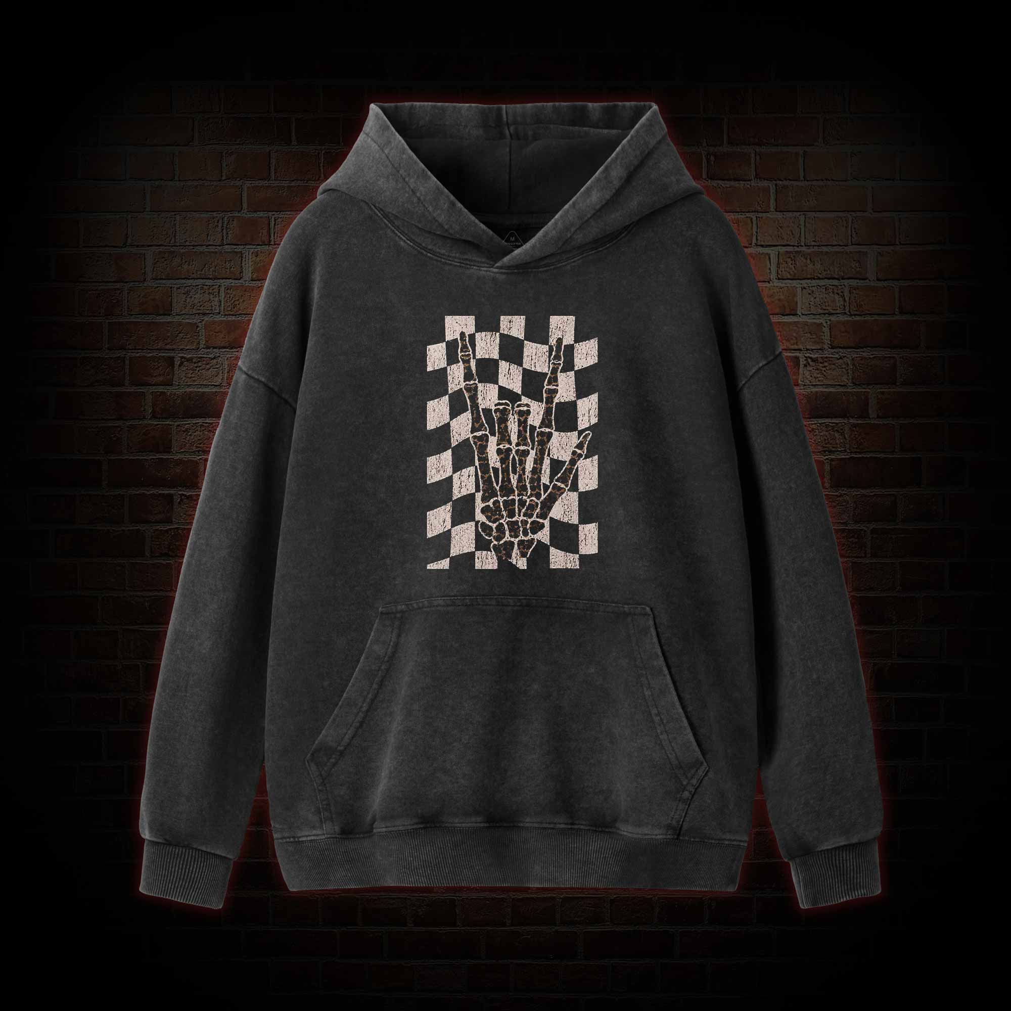 Skeleton Hand Washed Hoodie