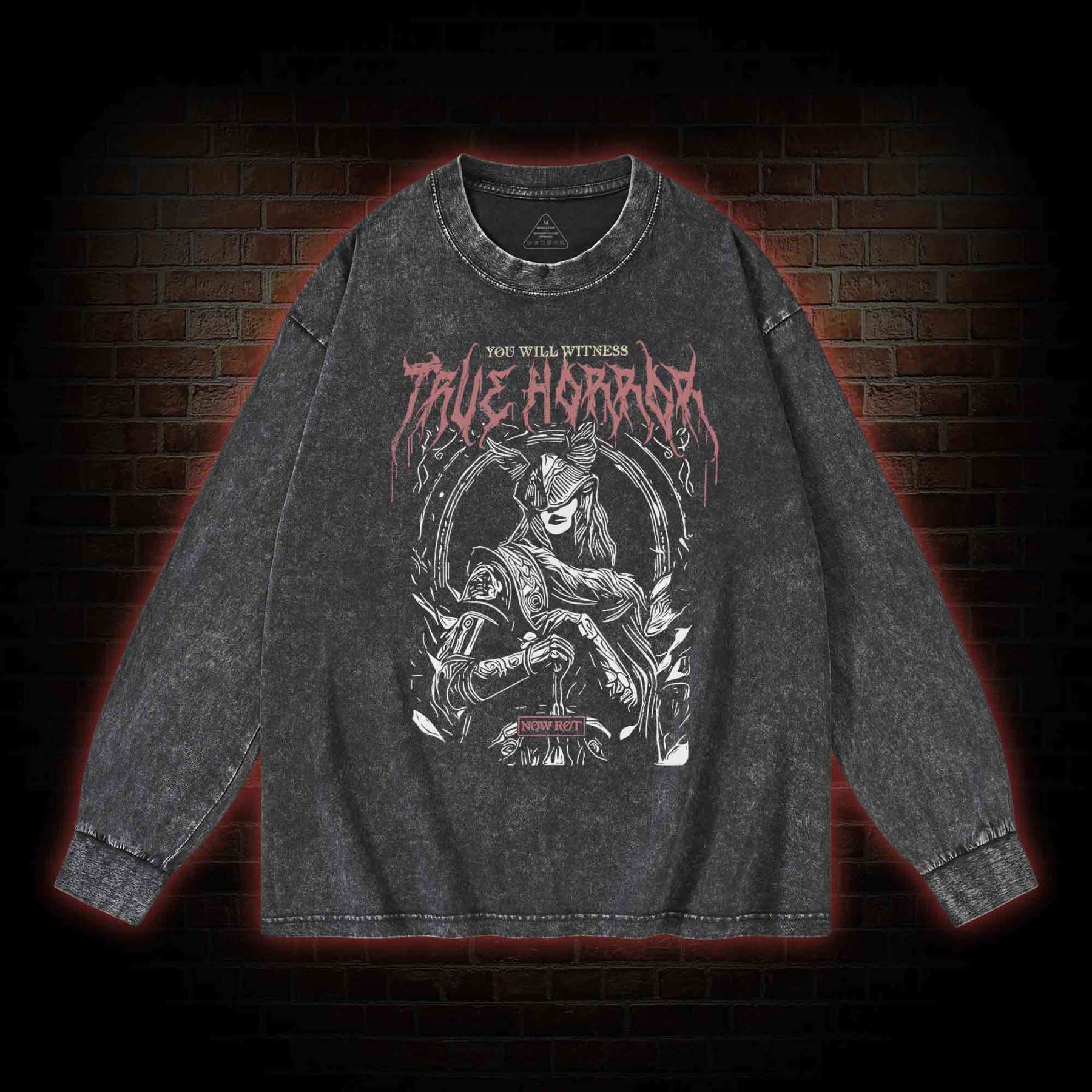 True Horror Washed Long-Sleeve T-shirt