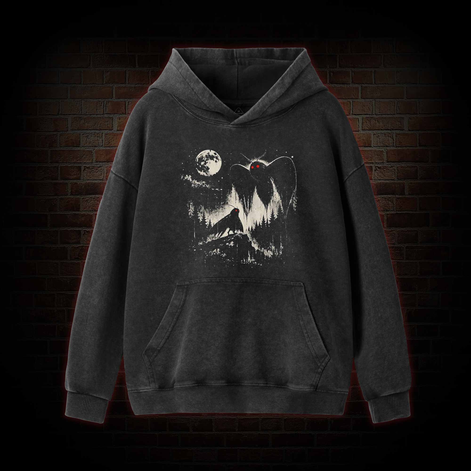 Mothman  Washed Hoodie