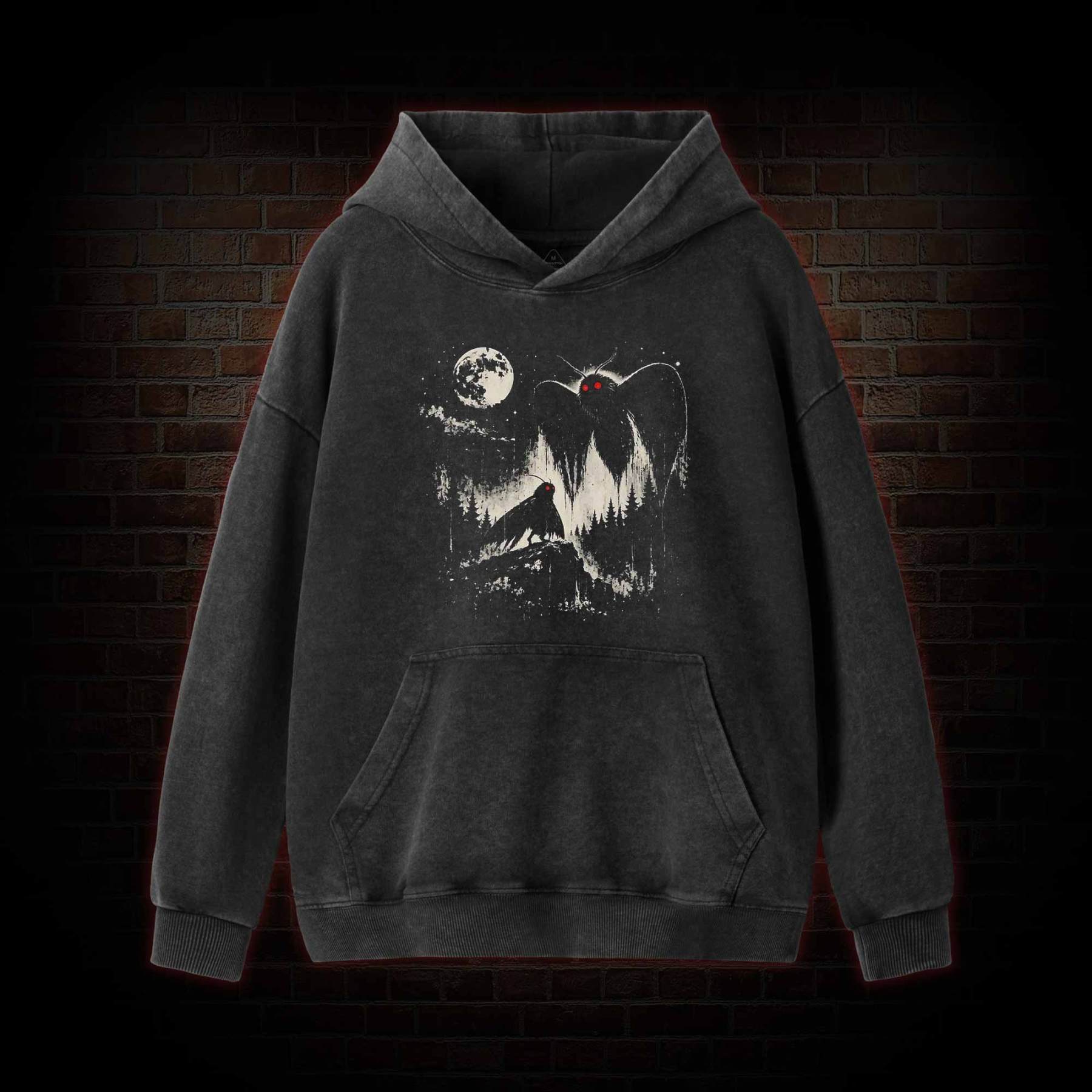 Mothman Washed Hoodie