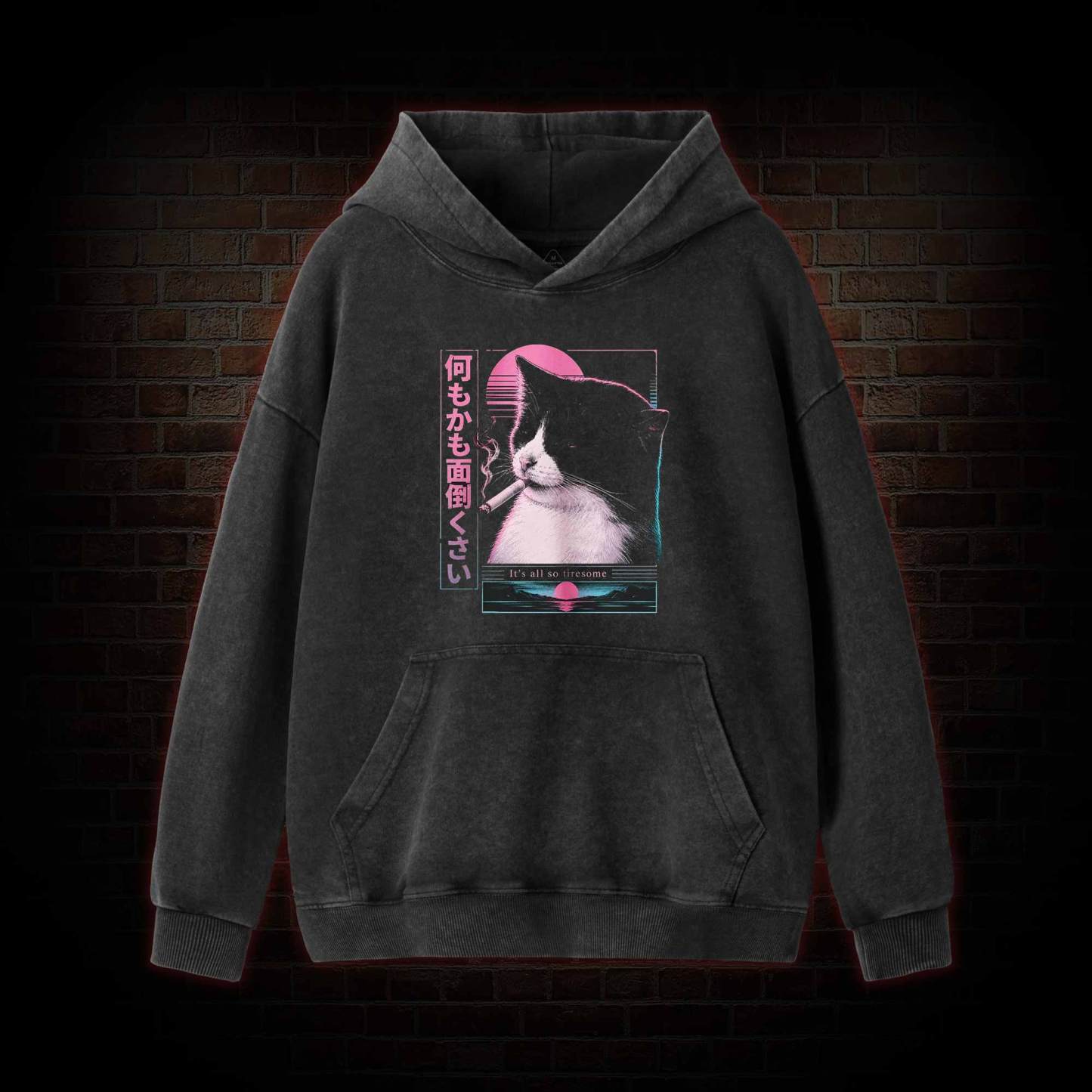 It's all So Tiresome Washed Hoodie