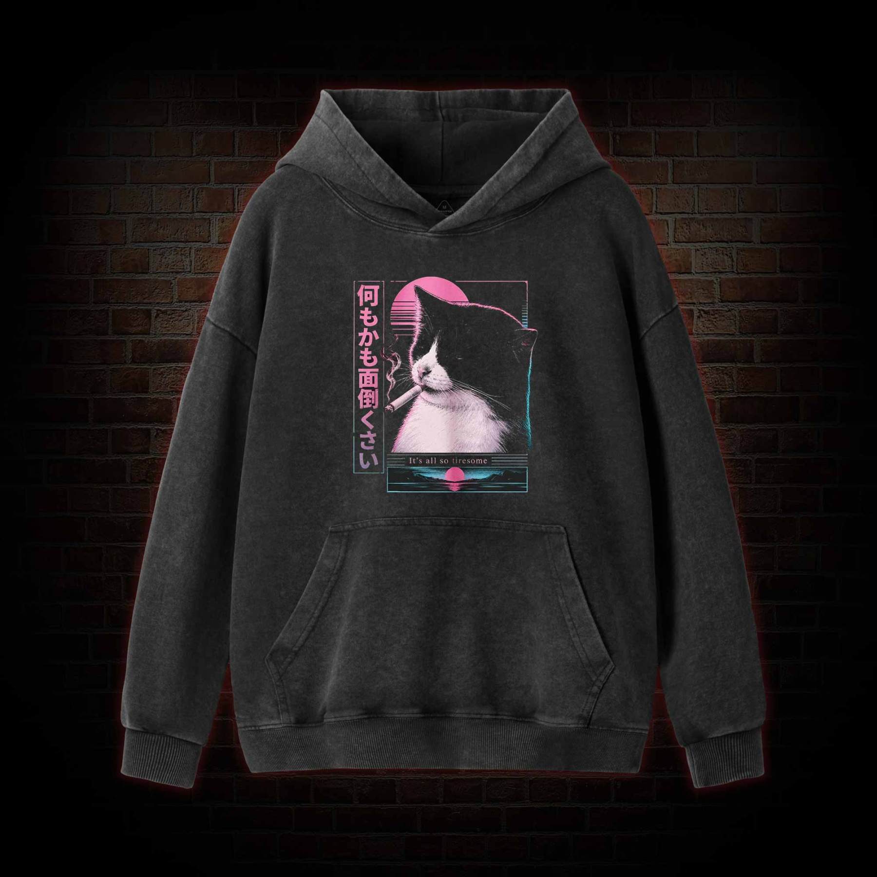 It's all So Tiresome Washed Hoodie