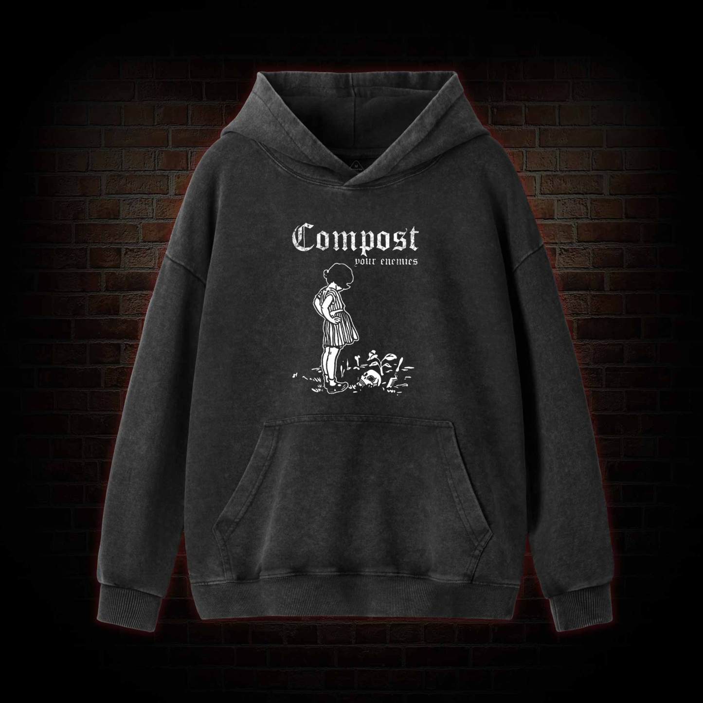 Compost Your Enemies Washed Hoodie