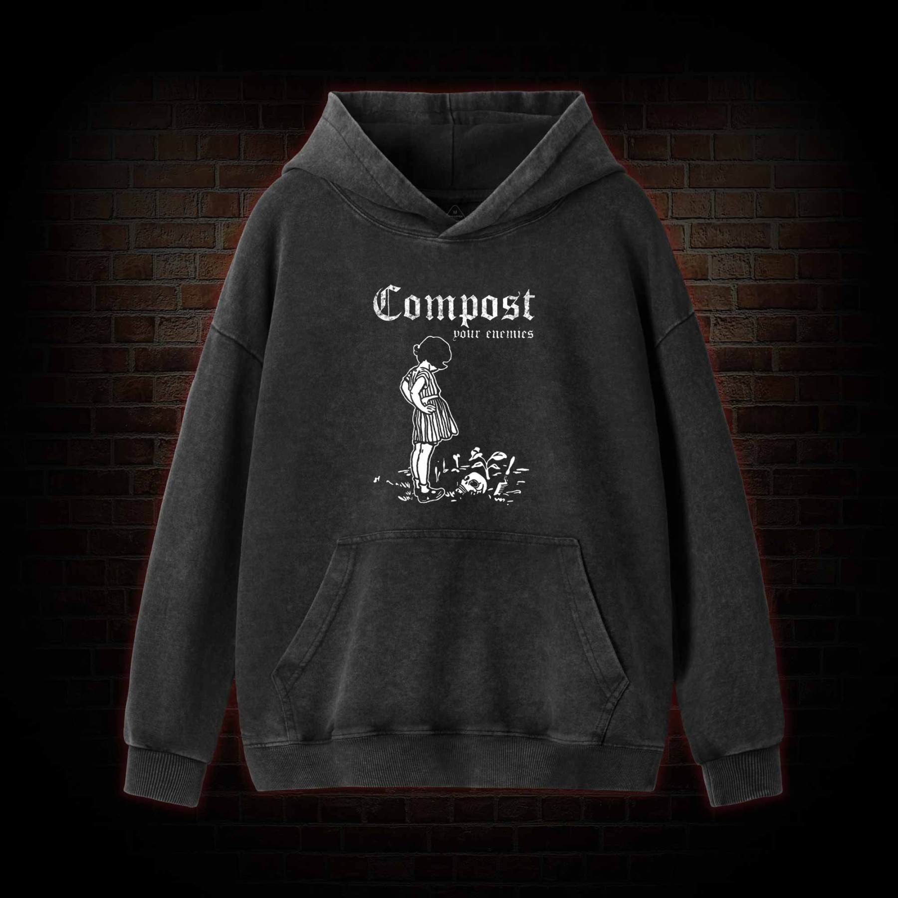 Compost Your Enemies Washed Hoodie