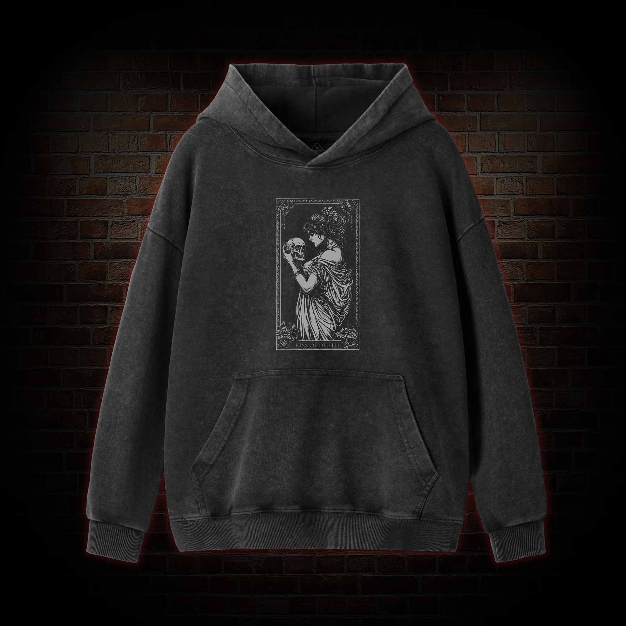 Kiss of Death Sweatshirt Washed Hoodie