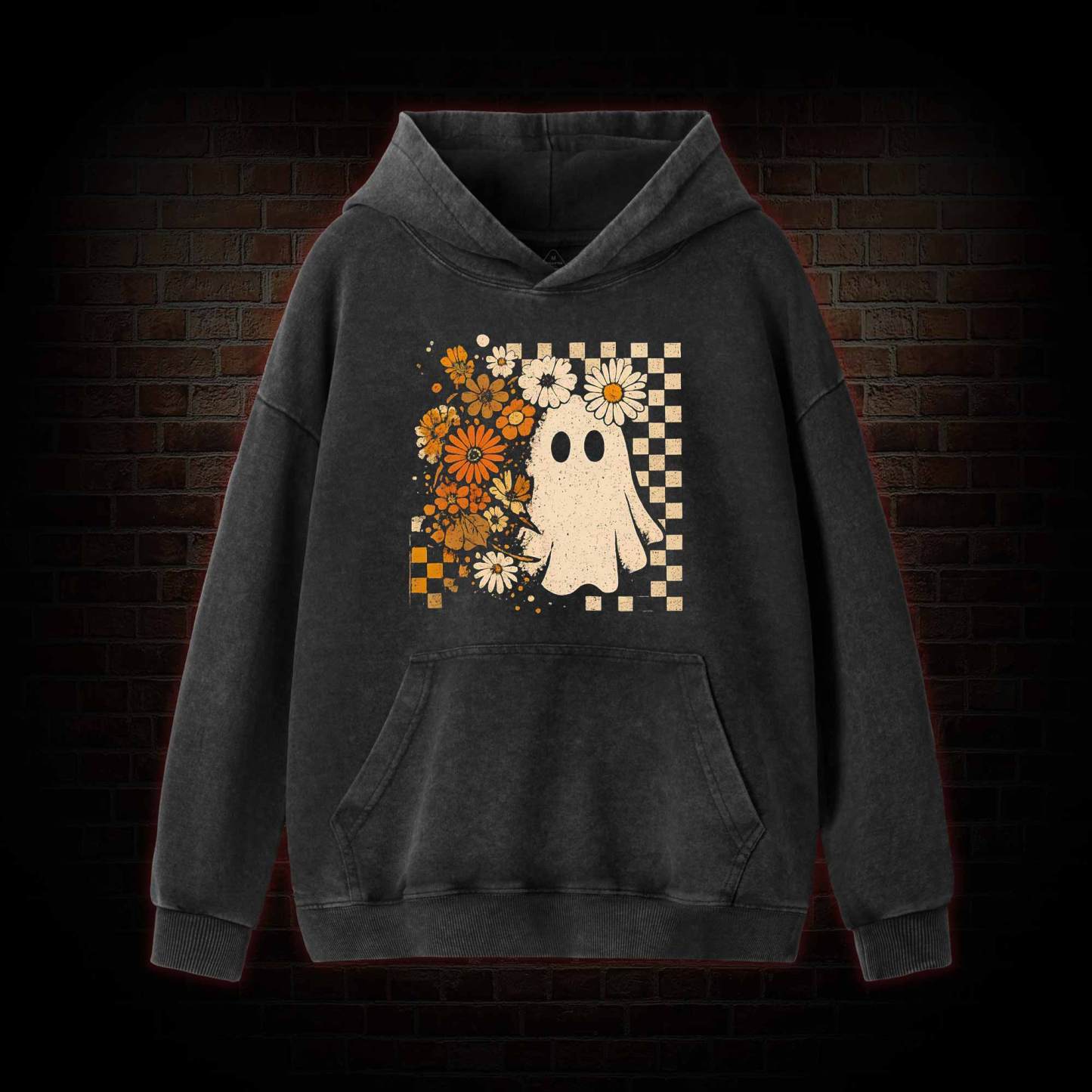 Groovy Ghost Washed Hoodie