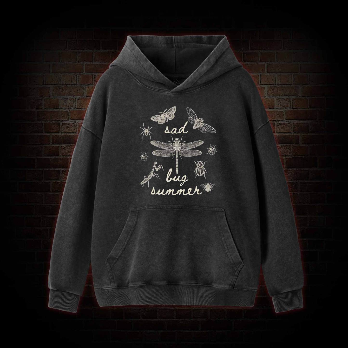 Sad Bug Summer Washed Hoodie