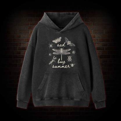 Sad Bug Summer Washed Hoodie