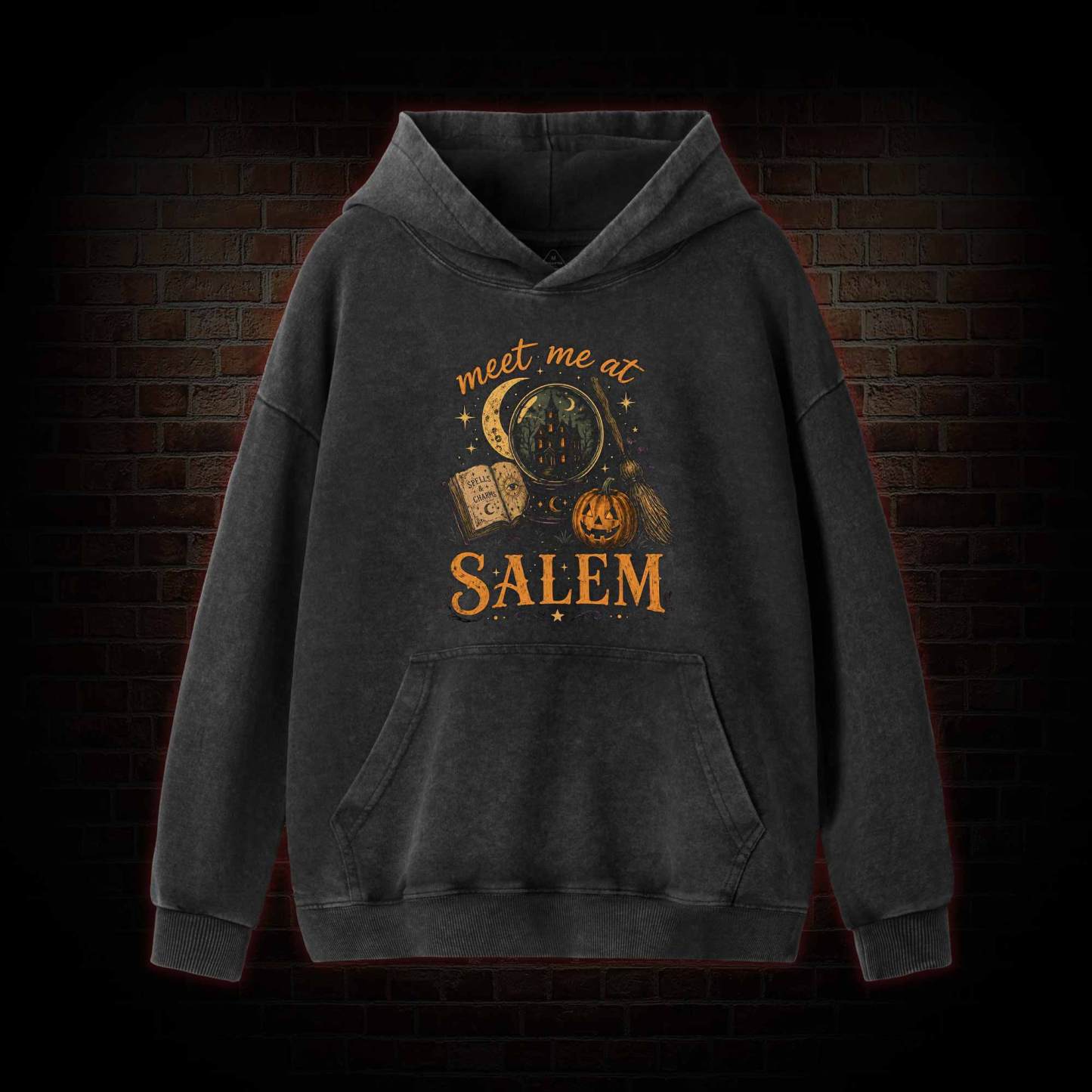 Meet Me at Salem Washed Hoodie