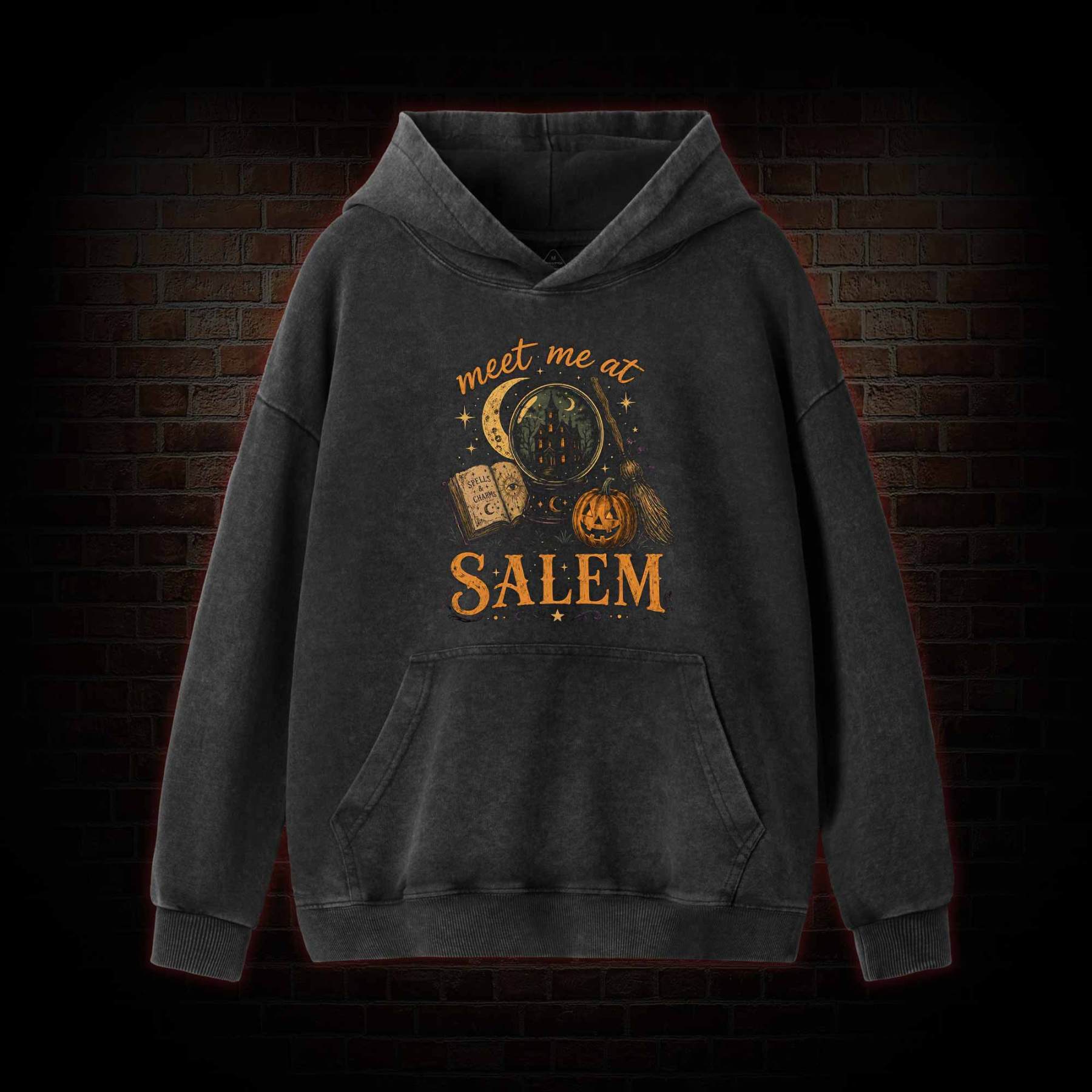 Meet Me at Salem Washed Hoodie