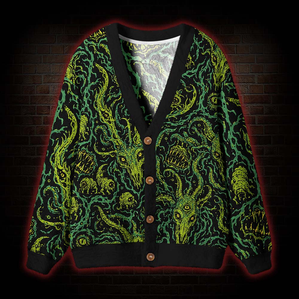 Cthulhu Awakens Occult Cardigan Sweater