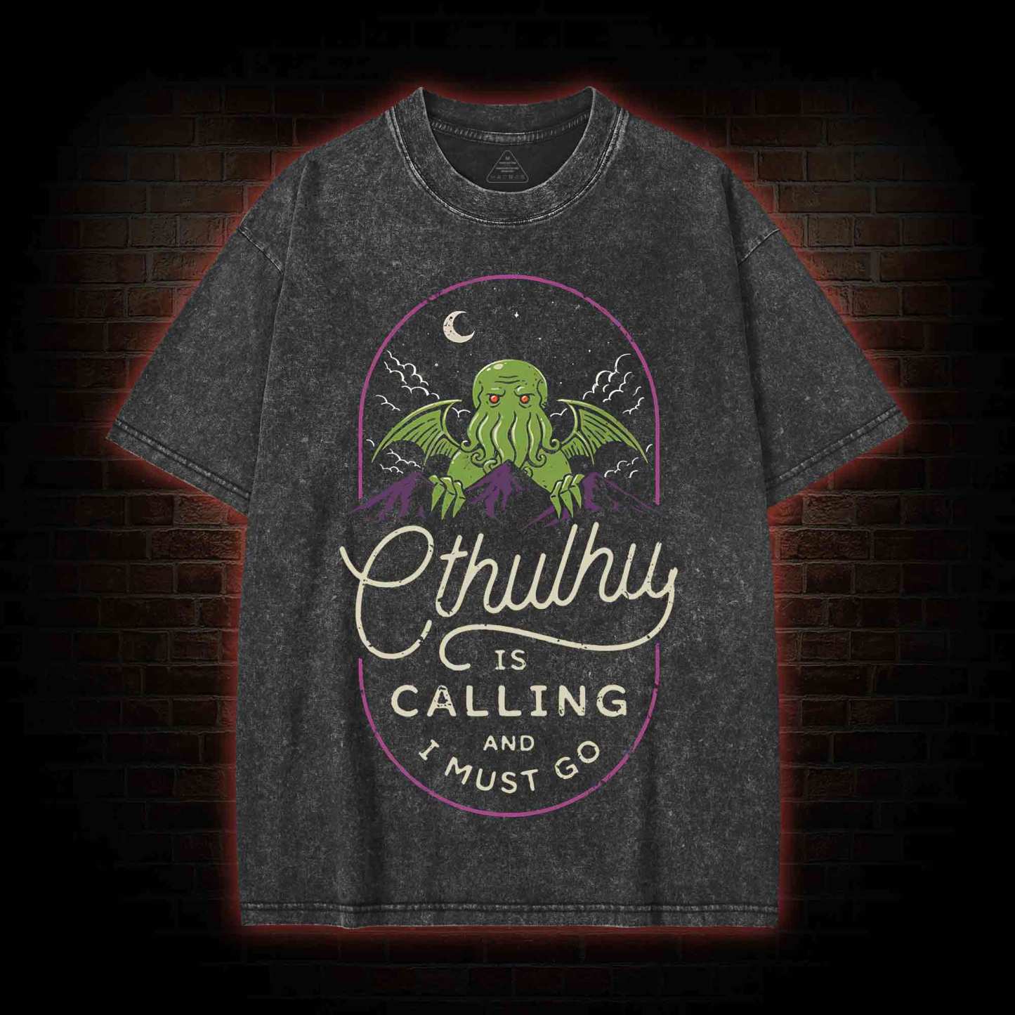 Cthulhu Is Calling And I Must Go Washed T-shirt