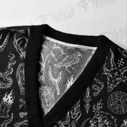 Evil  Cardigan Sweater