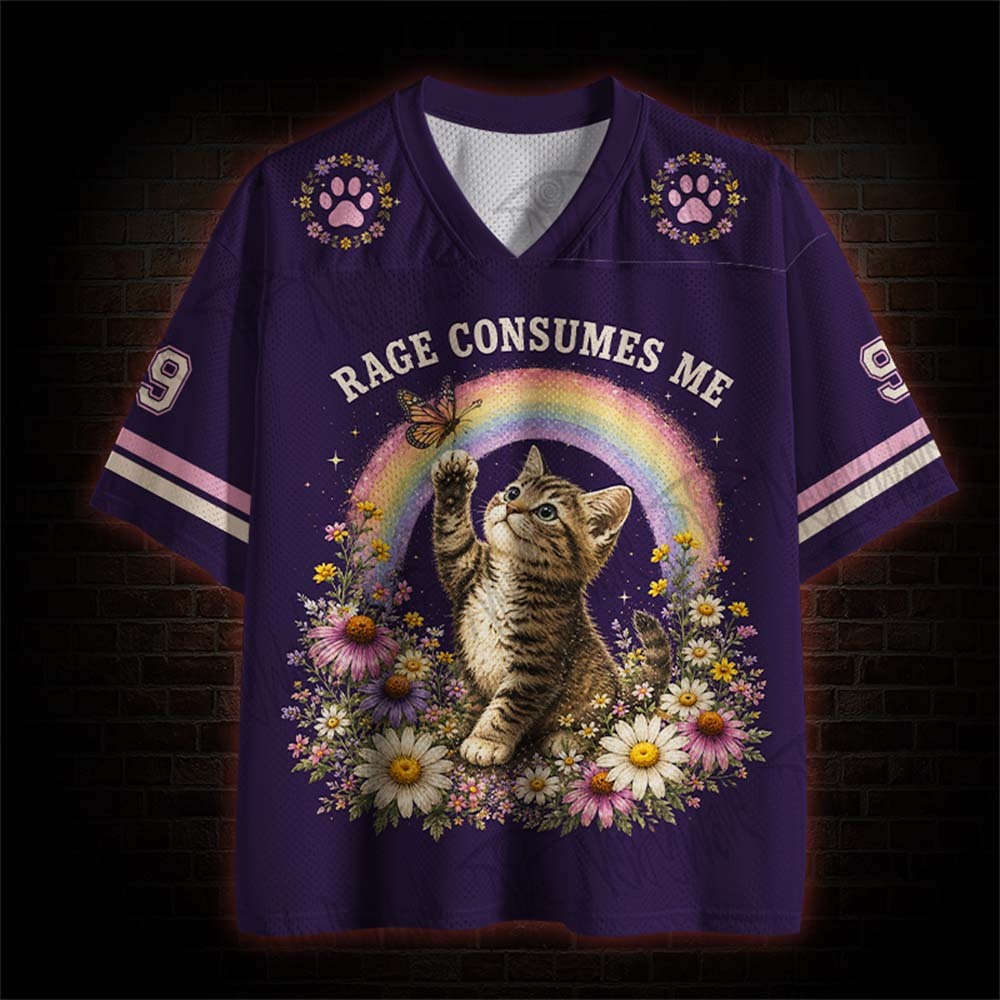 Rage Consumes Me Cat Mesh Jersey