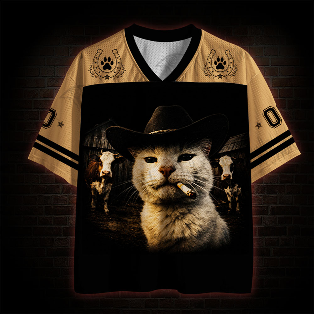 Cowboy Cat Mesh Jersey