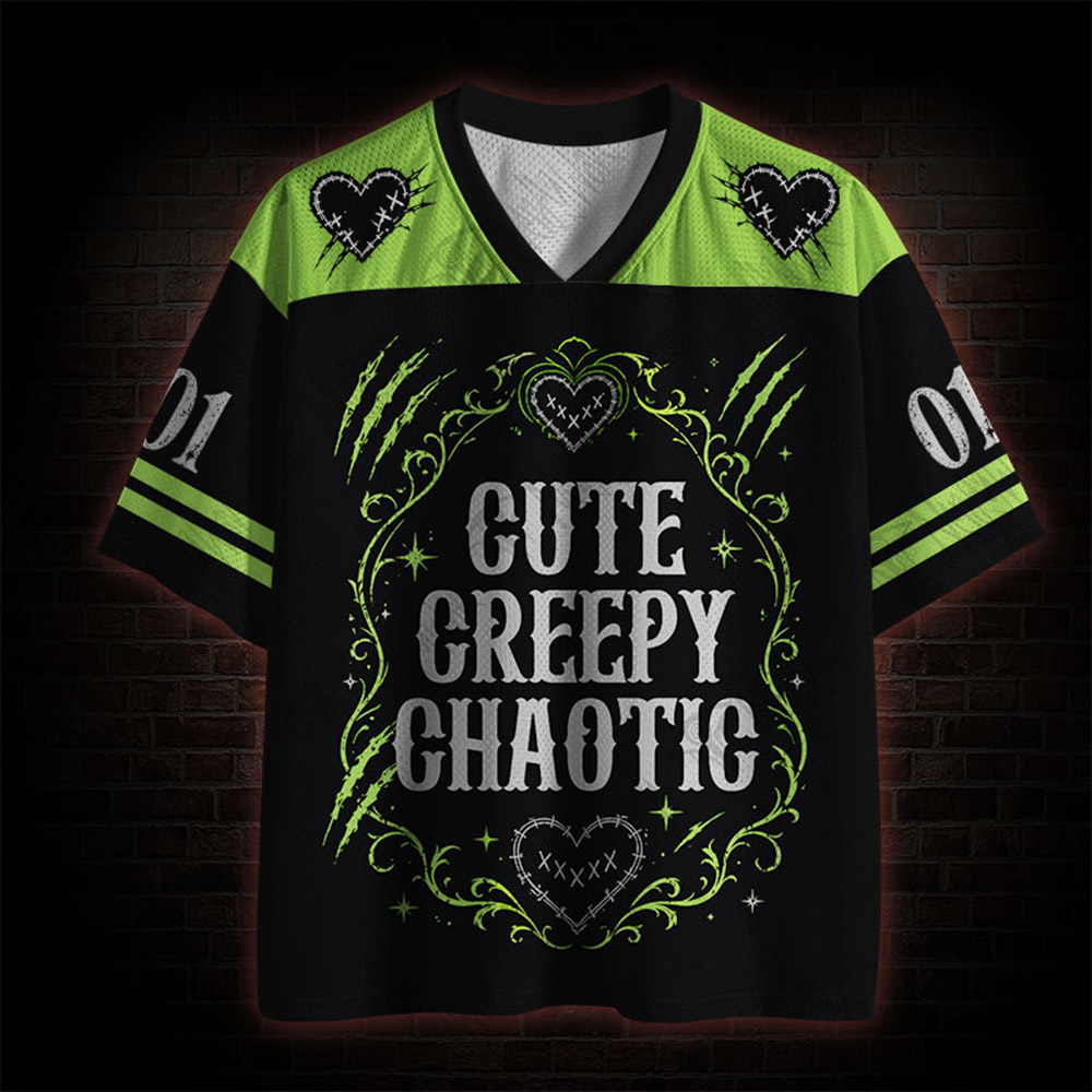 Cute Creepy Chaotic Mesh Jersey