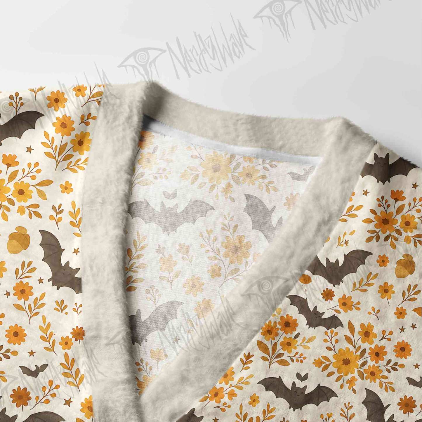 Batty Botanical Cardigan Sweater