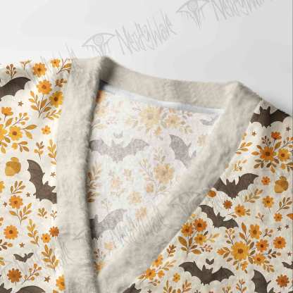 Batty Botanical Cardigan Sweater