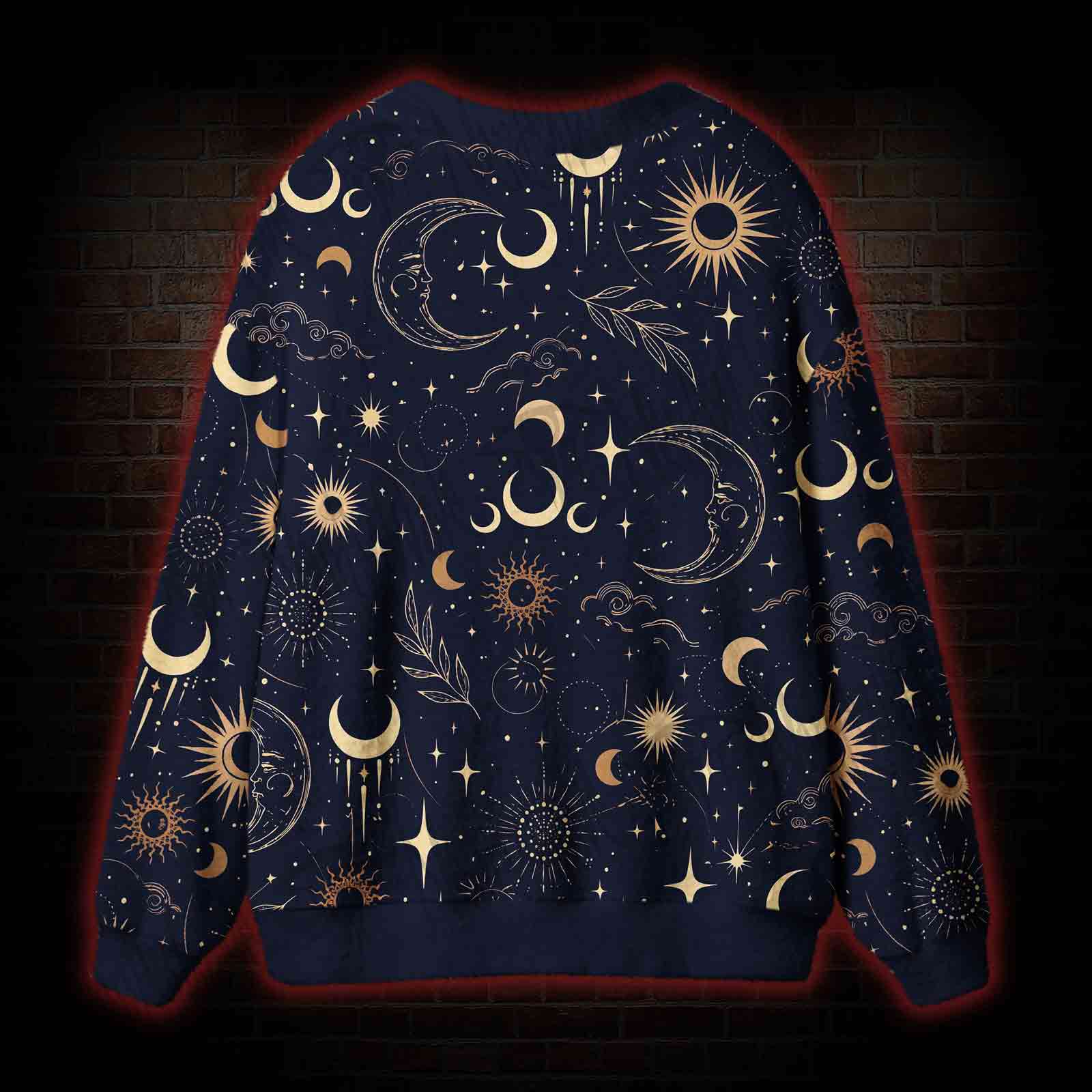 Celestial Aesthetic Cardigan Sweater