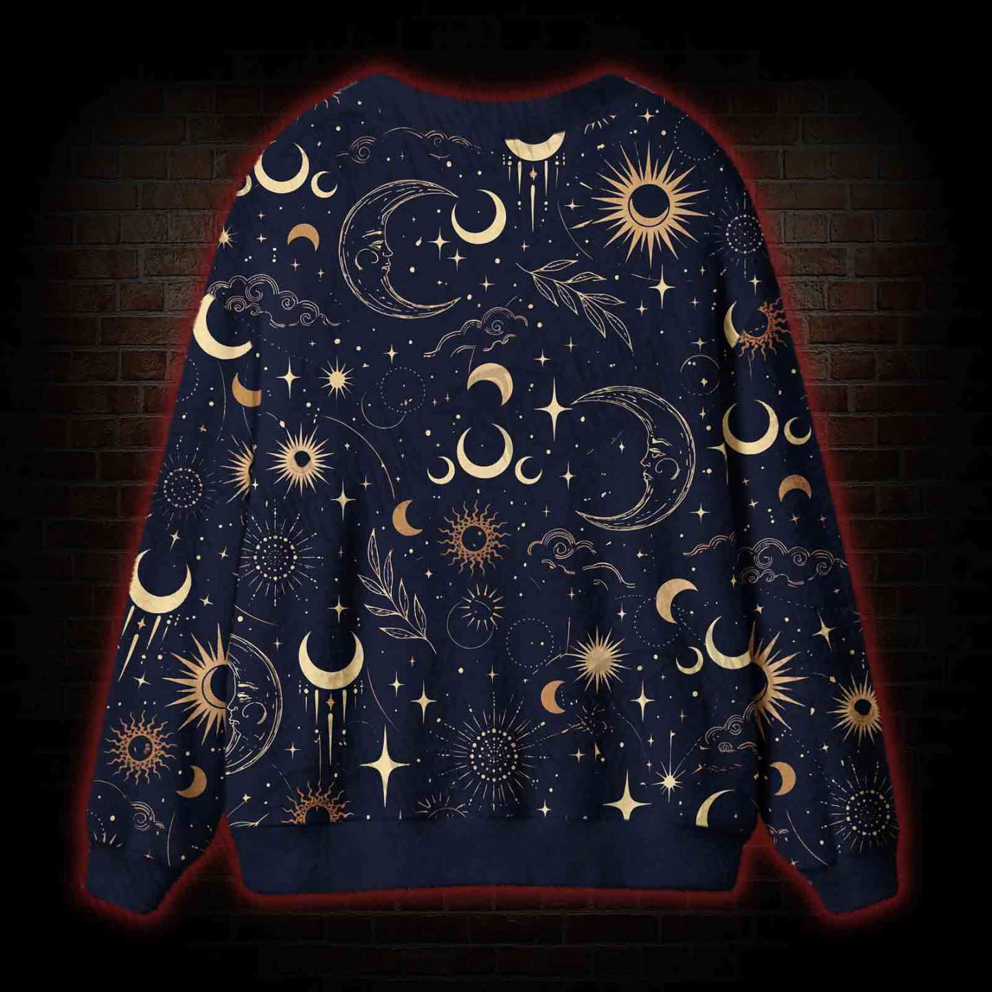 Celestial Aesthetic Cardigan Sweater