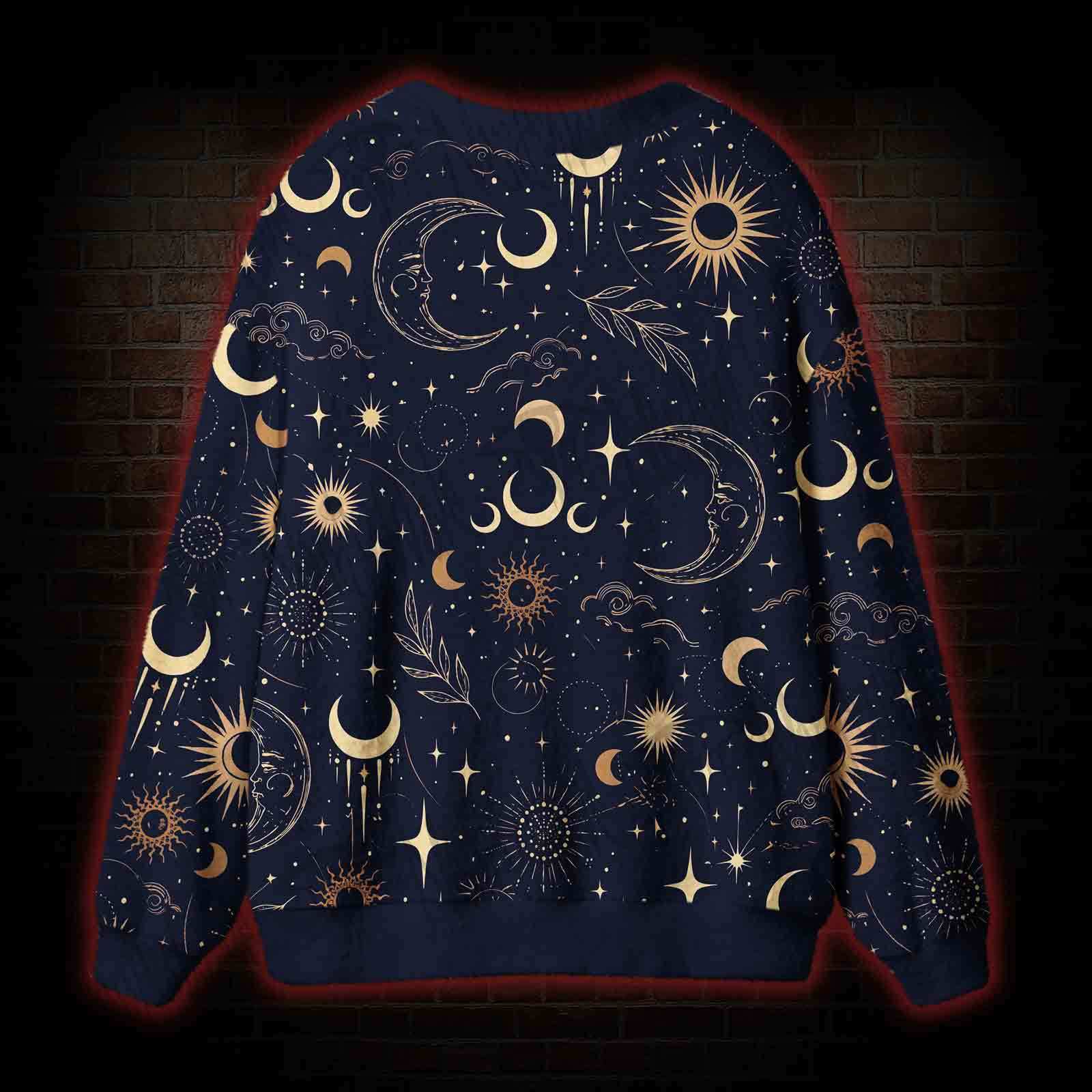 Celestial Aesthetic Cardigan Sweater