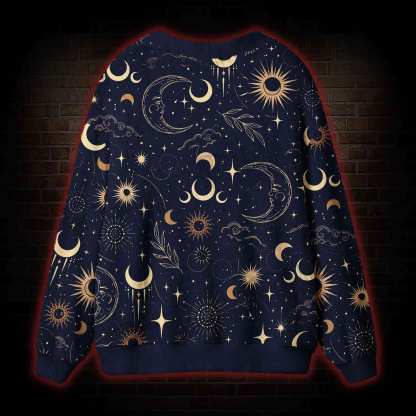 Celestial Aesthetic Cardigan Sweater