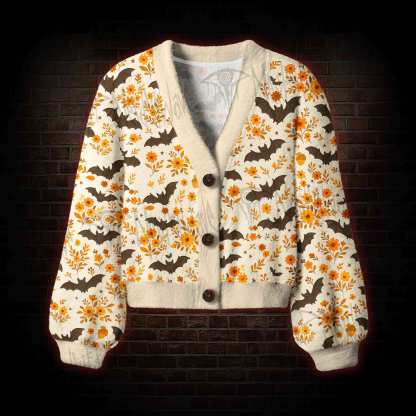 Batty Botanical Women's Cardigan Sweater