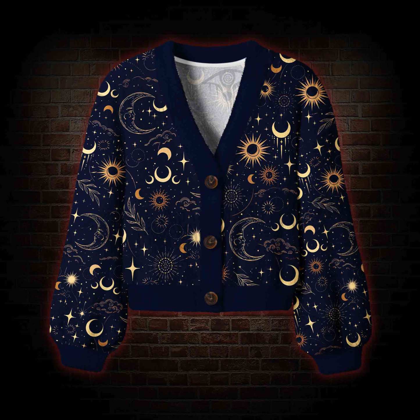 Celestial Aesthetic Women's Cardigan Sweater