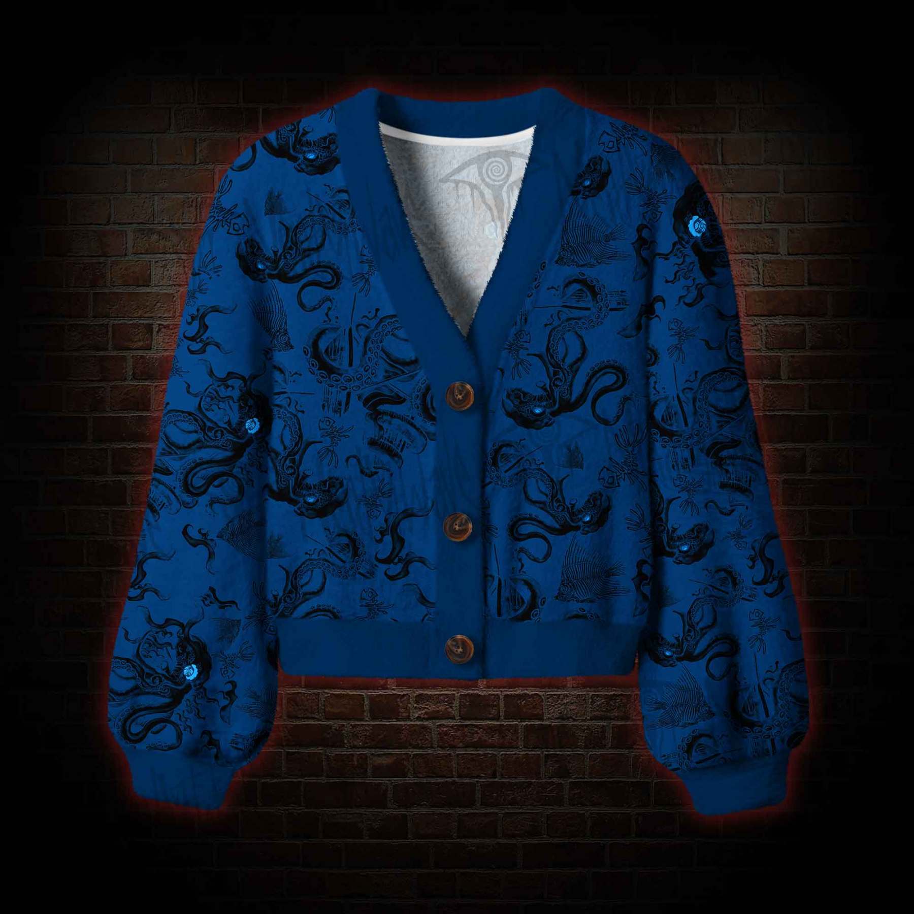 Deep Sea Monster Women's Cardigan Sweater