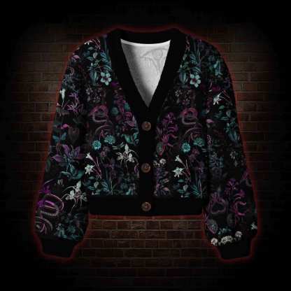 Forbidden Flora Women's Cardigan Sweater