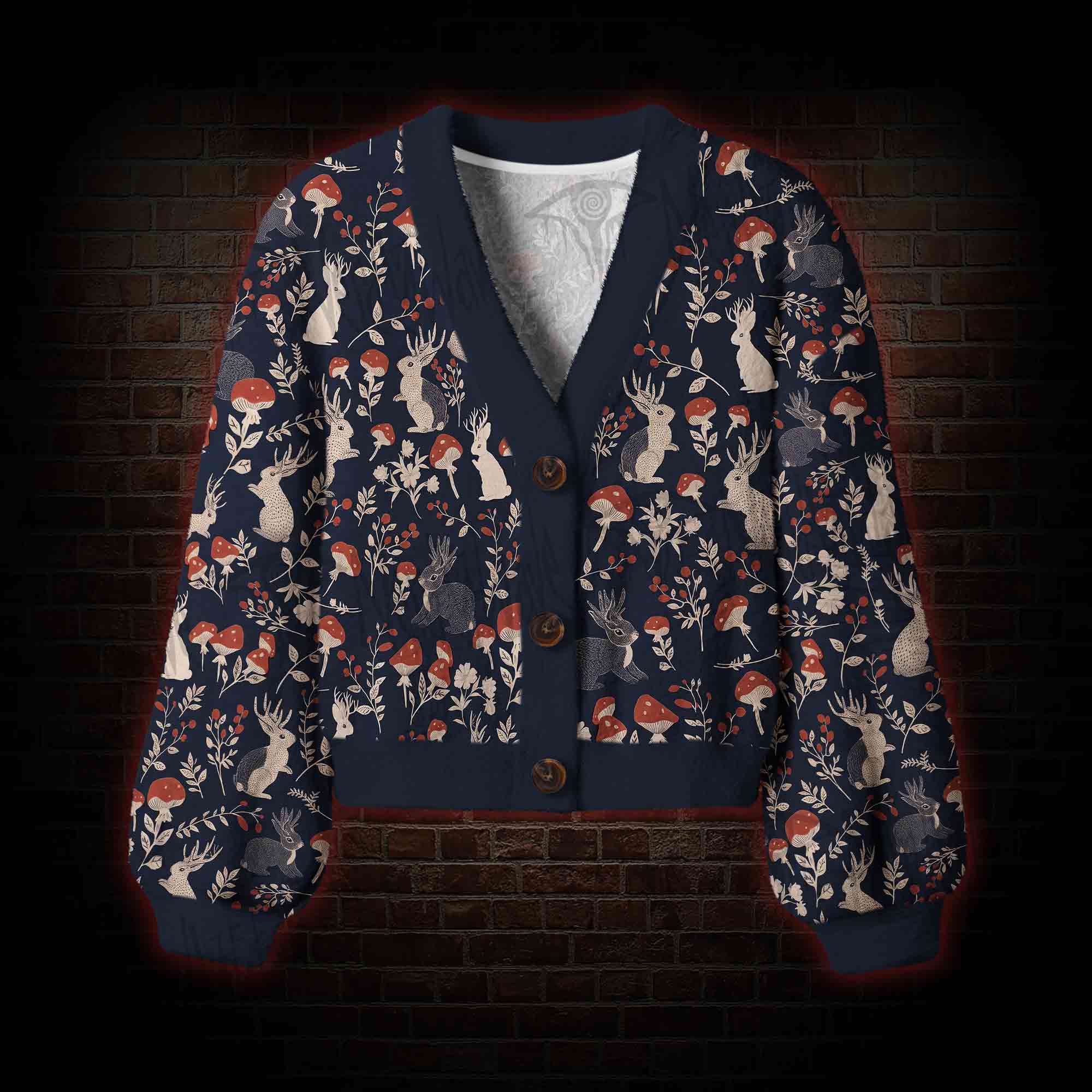 Jackalope Women's Cardigan Sweater
