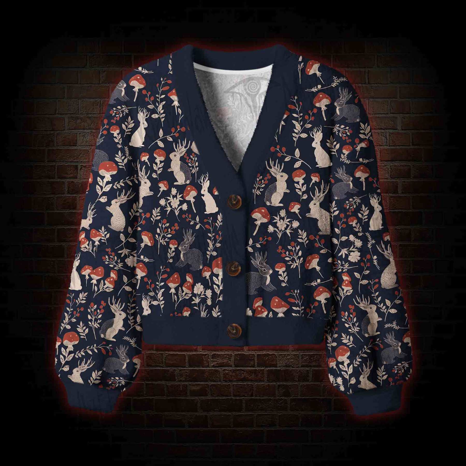 Jackalope Women's Cardigan Sweater
