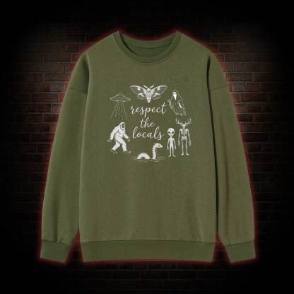 Respect the Locals Cryptid Embroidered Sweatshirt