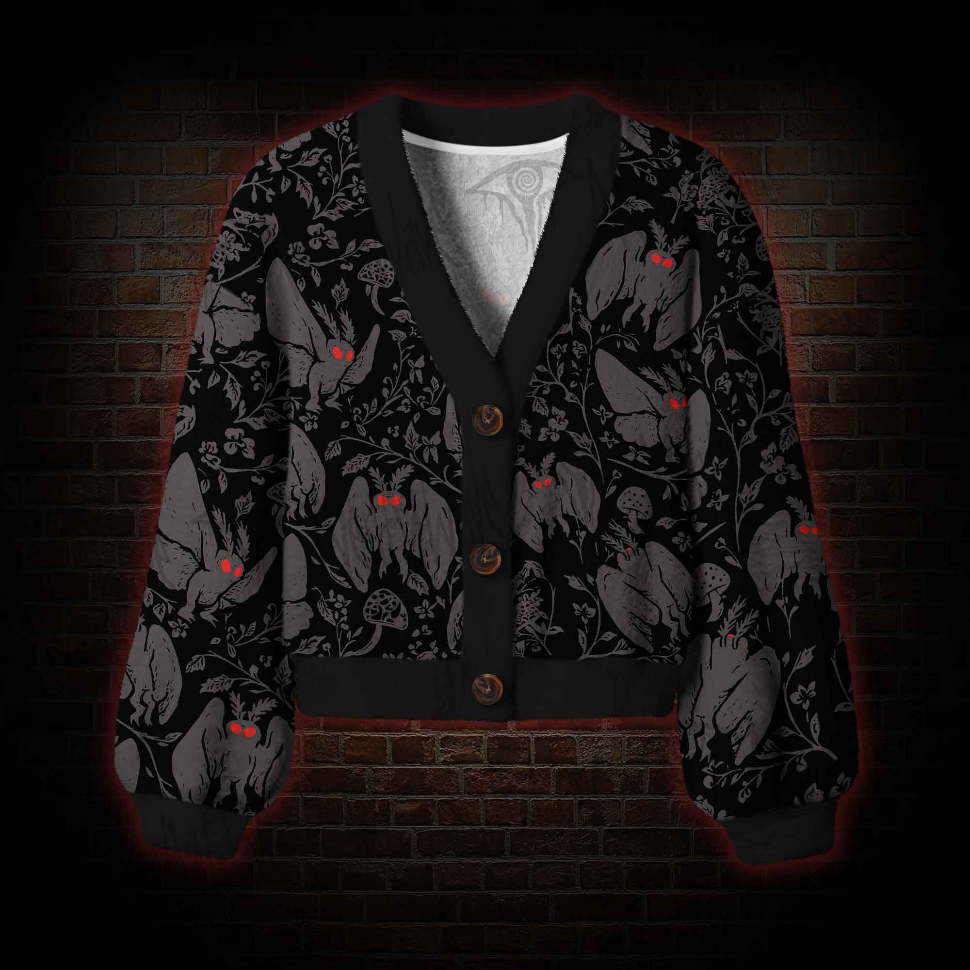 Mothman in the Jungle Women's Cardigan Sweater