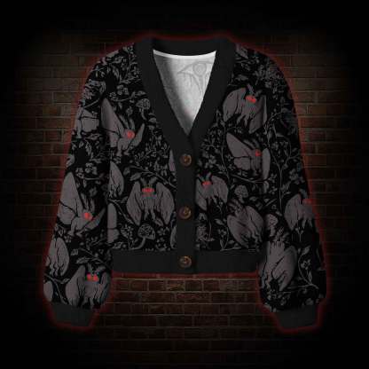 Mothman in the Jungle Women's Cardigan Sweater