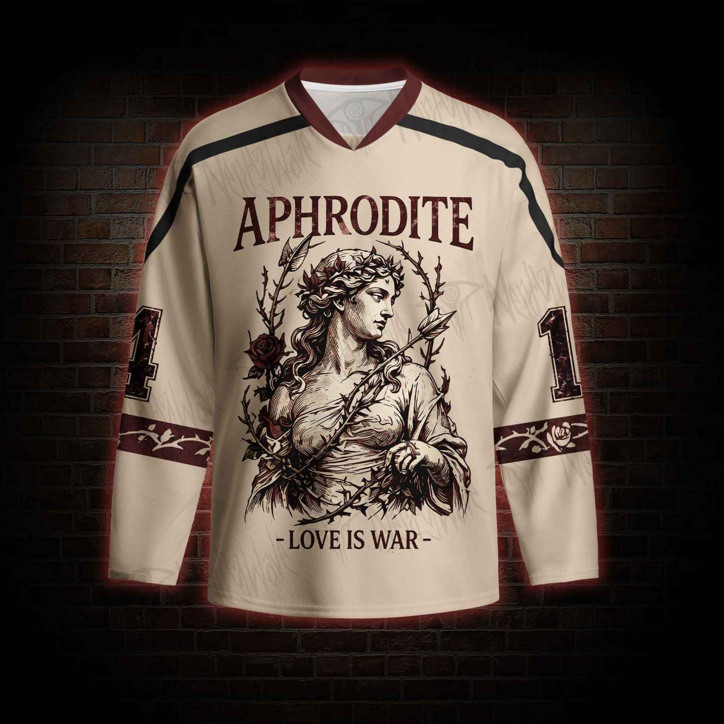 Love is War Long Sleeve Hockey Jersey