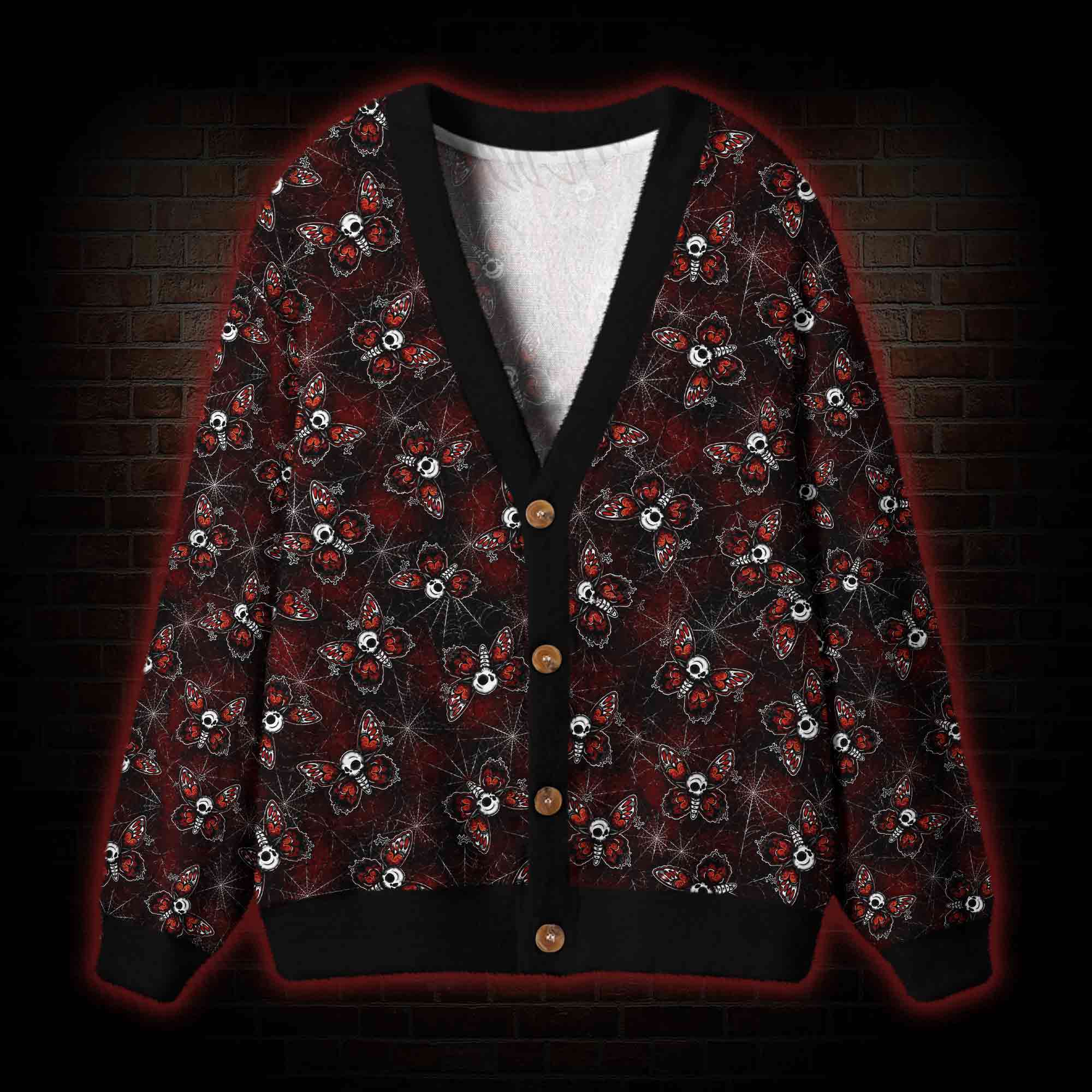 The All-Seeing Moth Cardigan Sweater