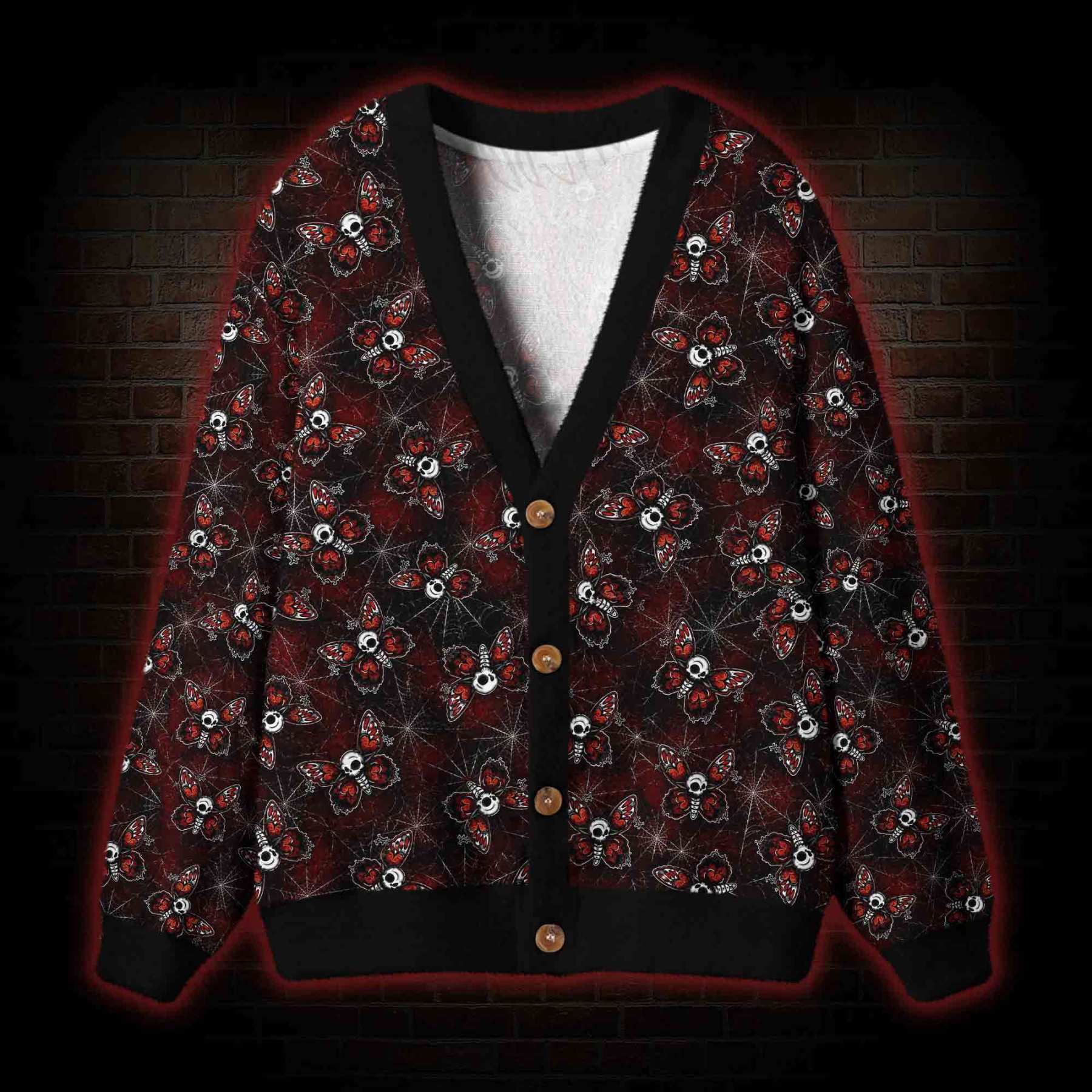 The All-Seeing Moth Cardigan Sweater