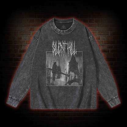 Pyramid Head Washed Long-Sleeve T-shirt