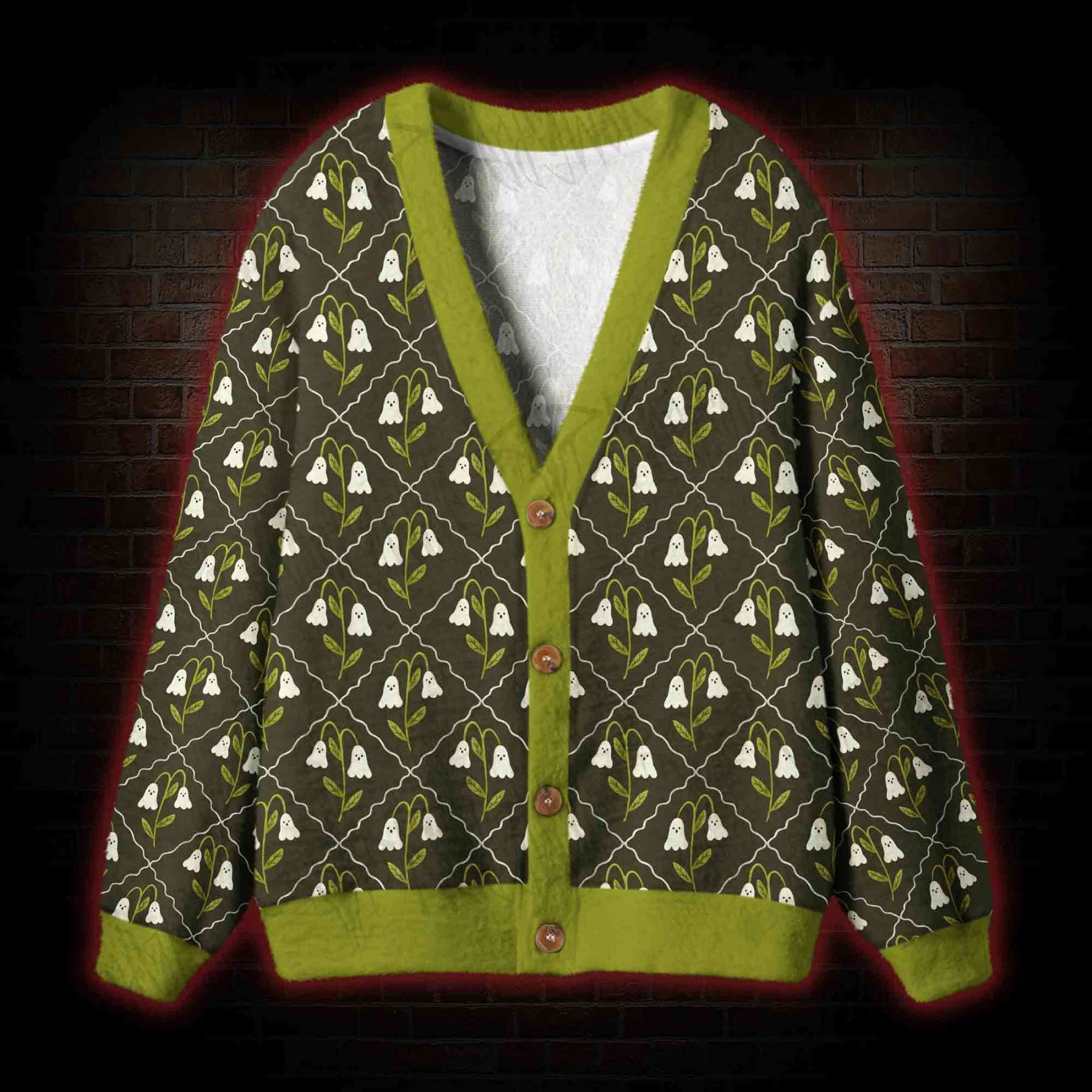The Ghostly Bloom Cardigan Sweater