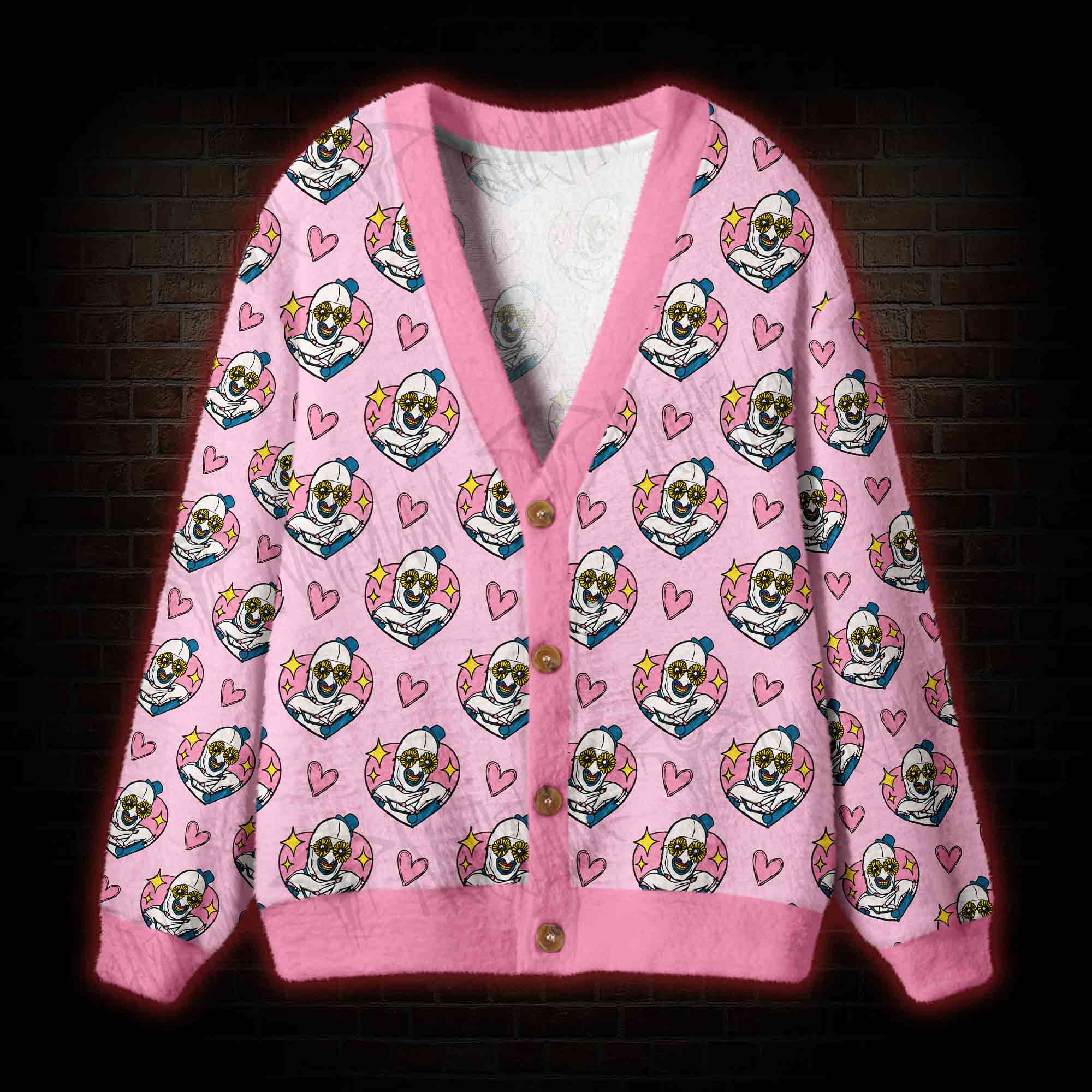 Sweet Clown Cardigan Sweater