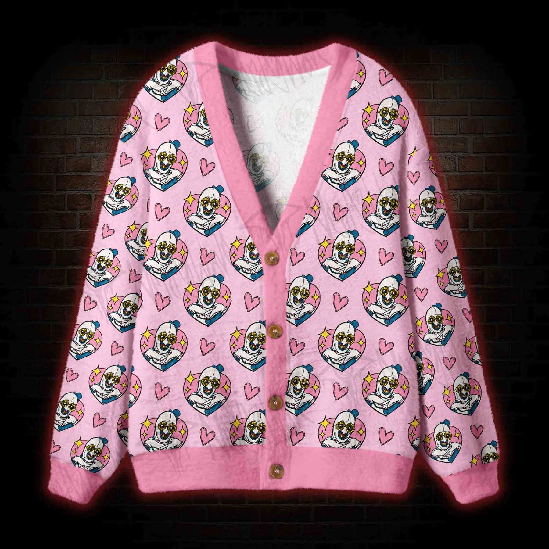 Sweet Clown Cardigan Sweater