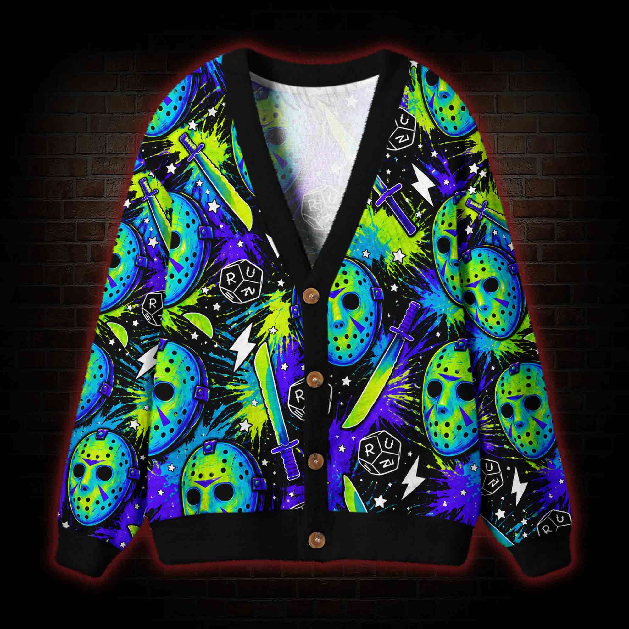 Roll For Your Life Cardigan Sweater