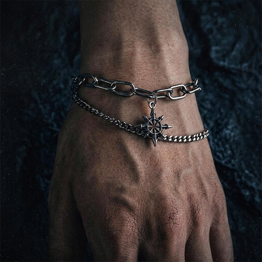 Chaos Star Layered Bracelet
