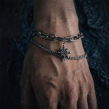 Chaos Star Layered Bracelet