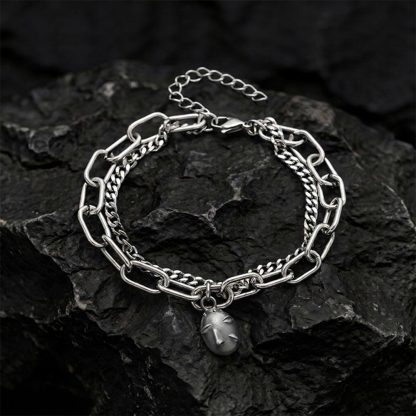 Faceless Thought Layered Bracelet