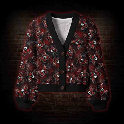 The All-Seeing Moth Women's Cardigan Sweater