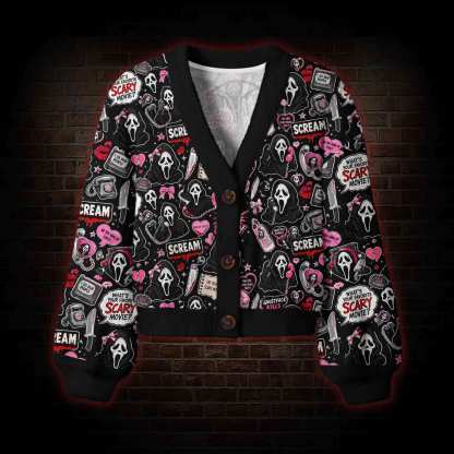 What's Your Favorite Scary Movie Women's Cardigan Sweater